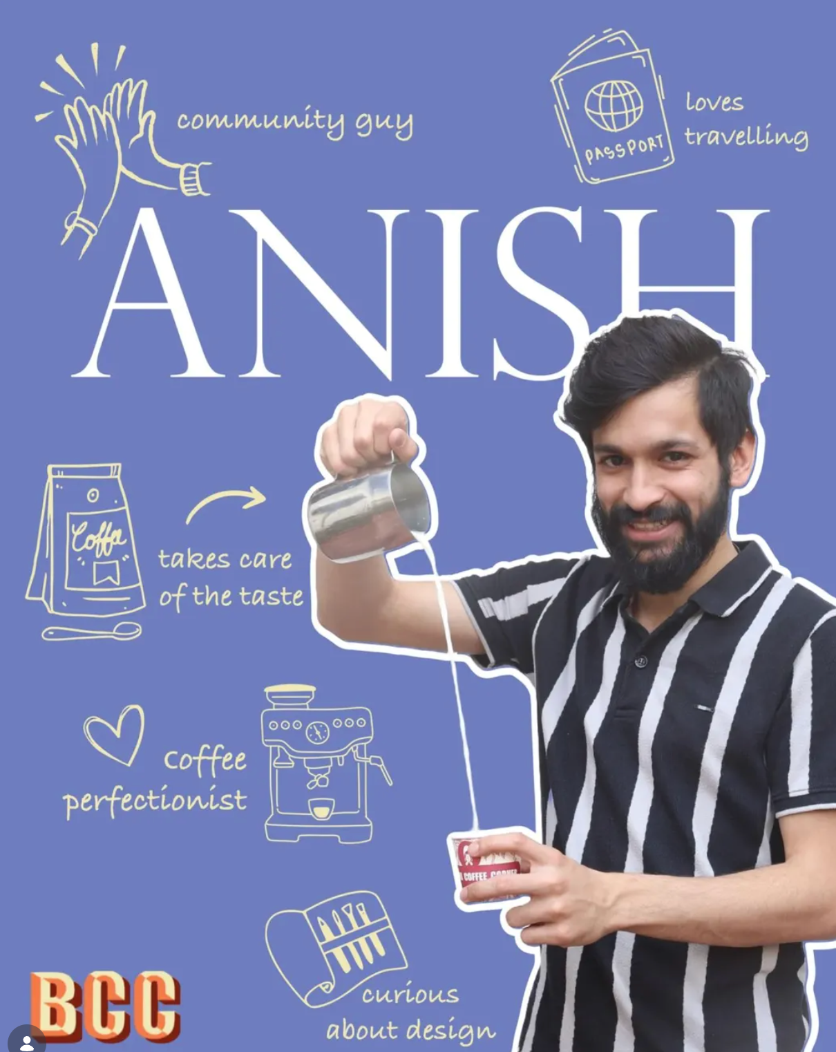 Anish Kale featured in a coffee community collaboration by BCC